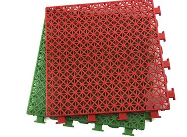 Antimicrobial Red Removable Basketball Court Flooring No Sweat No Residual Odor